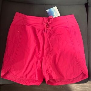 Vibrant Pink Athletic Shorts for Women